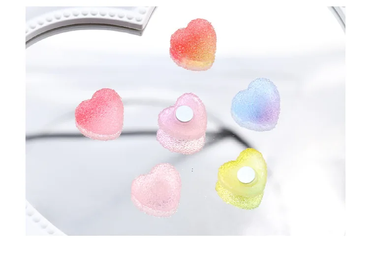 10pcs Heart Star Shape Fridge Magnet Mix Colors Message Board Magnetic Refrigerator Sticker Home Kitchen Decoration Accessories