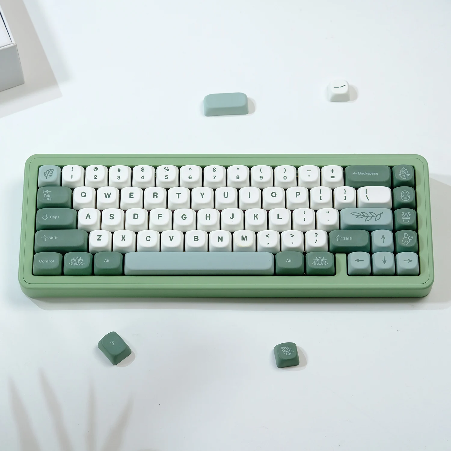 Gmk Botanical Keycaps para Teclado Mecânico mx Sublimação Cherry Pbt Dye Perfil Moa