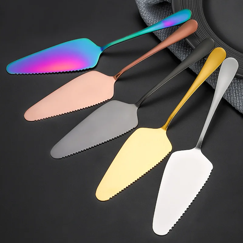 Description Picture 5 of item2Pcs Cake Knife Shovel Set Stainless Steel Tableware Kit Cake Cutting Tools Pie Pizza Spatula Wedding Birthday Party Supplies
