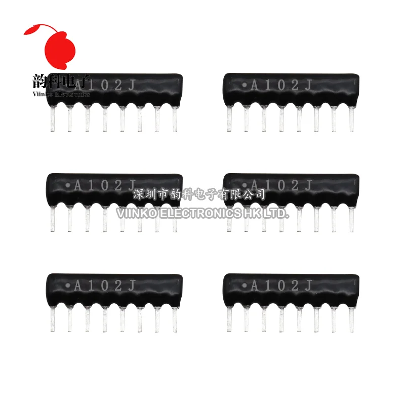 Network Resistor Array 9PIN 8PIN 7PIN 6PIN 5PIN DIP 100 220 470 680 1K 1.2K 1.5K 2K 2.2K 4.7K 5.1K 10K 100K ohm 10pcs