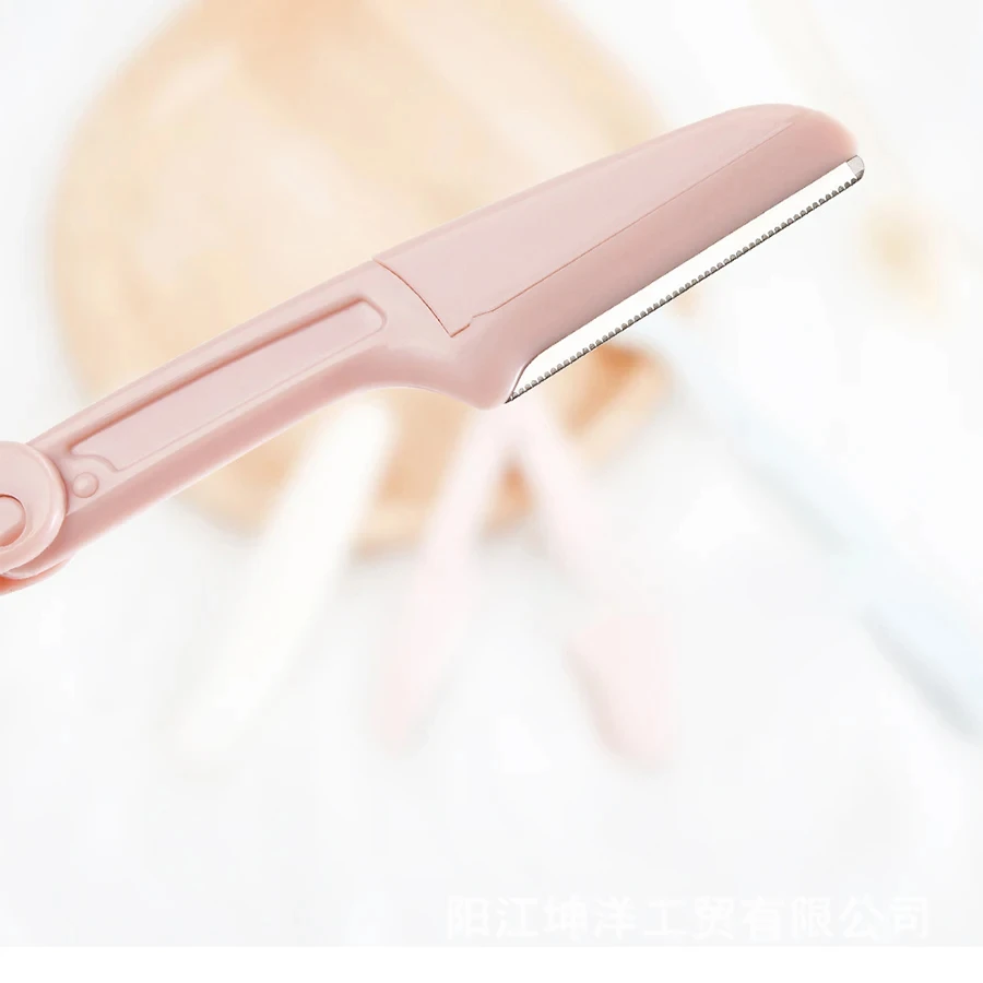Colorful Foldable Eyebrow Trimmer Macro Detachable Blade Eyebrow Scraper Portable Convenient For Eyebrow Trimming Beauty Tool 4