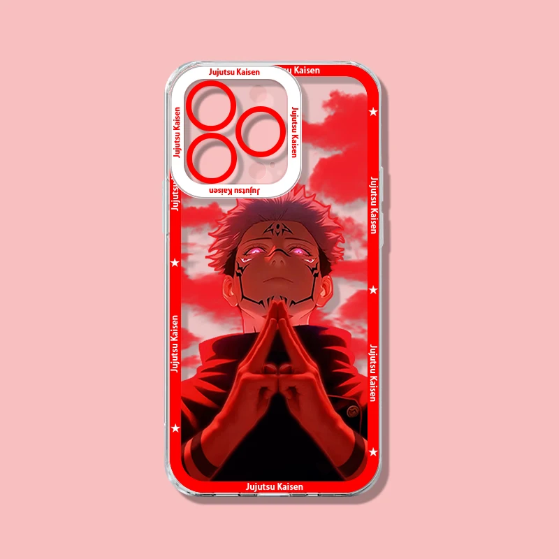 Jujutsu Kaisen Gojo Satoru & Ryomen Sukuna Transparent Phone Case Cover