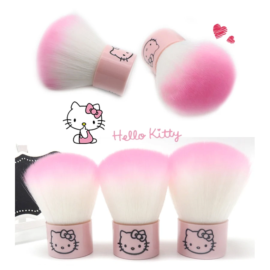 Hello Kitty Powder Foundation Brush Anime Kt Cat Mini Retractable Blush