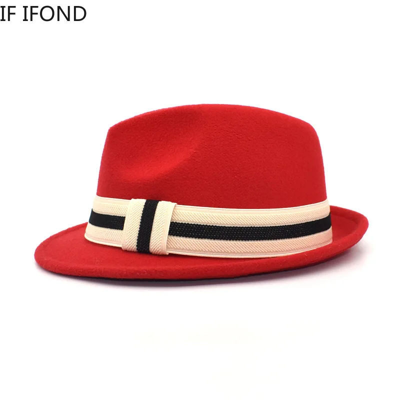 Cappello Fedora In Feltro Unisex – Modello Classico Invernale Con Tesa Corta E Piuma Rimovibile – Taglia Regolabile