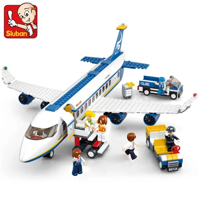 Creative City Airbus Cargo Aircraft Plane Building Blocks Air Ambulance Airplane Model Bricks Educational DIY Toys For Kids Boys 3