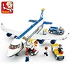 Creative City Airbus Cargo Aircraft Plane Building Blocks Air Ambulance Airplane Model Bricks Educational DIY Toys For Kids Boys 3
