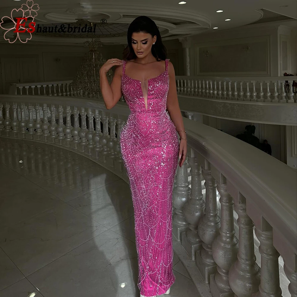 FWVR Women's Floral Print Evening Dress - Long Formal Prom Wedding Party Gown, Pink, Size 8 - View #8