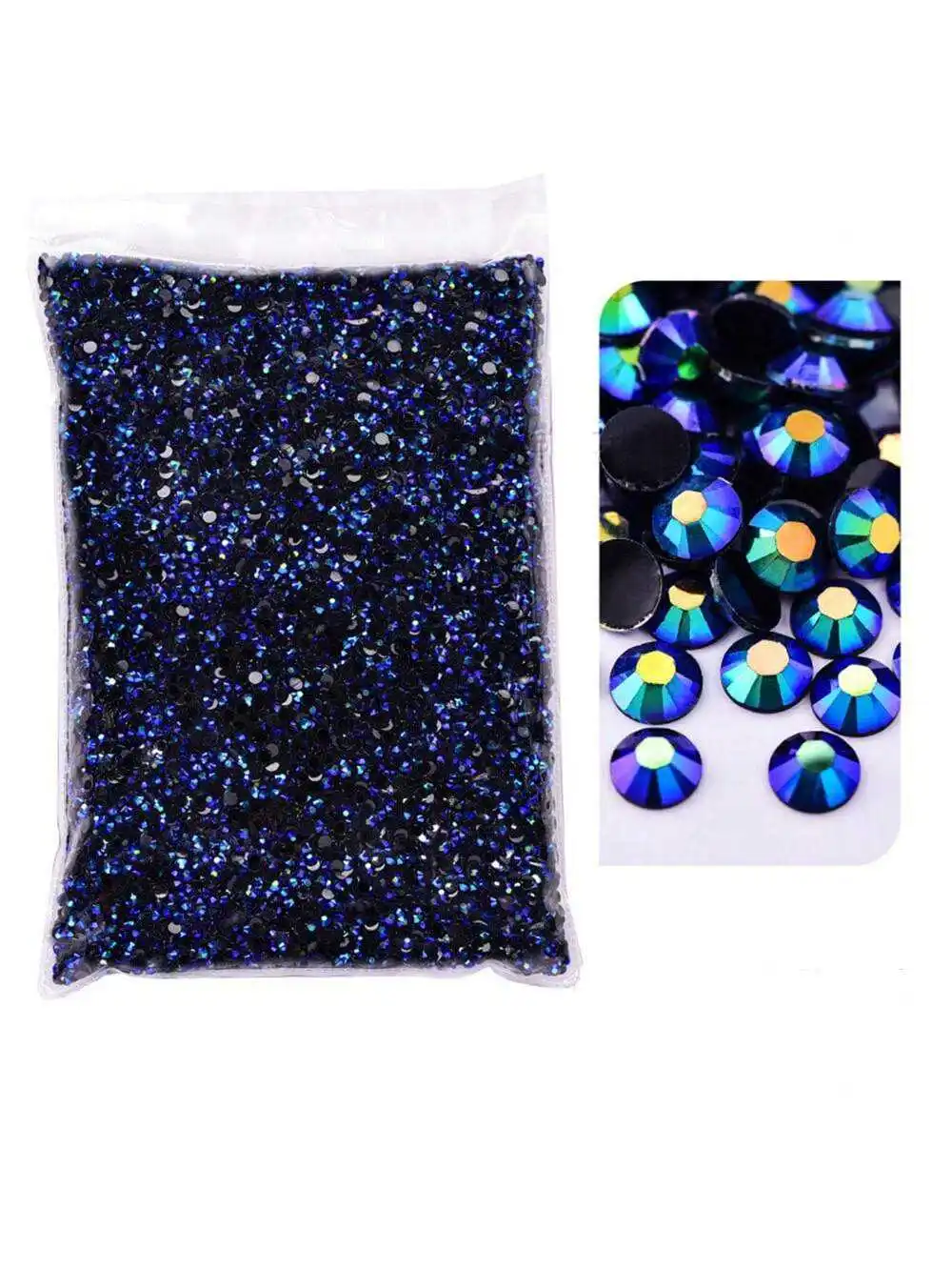 Wholesale Jelly Color Transparent AB Faceted FlatBack Resin Rhinestones for Nail Art and Garment Decoration