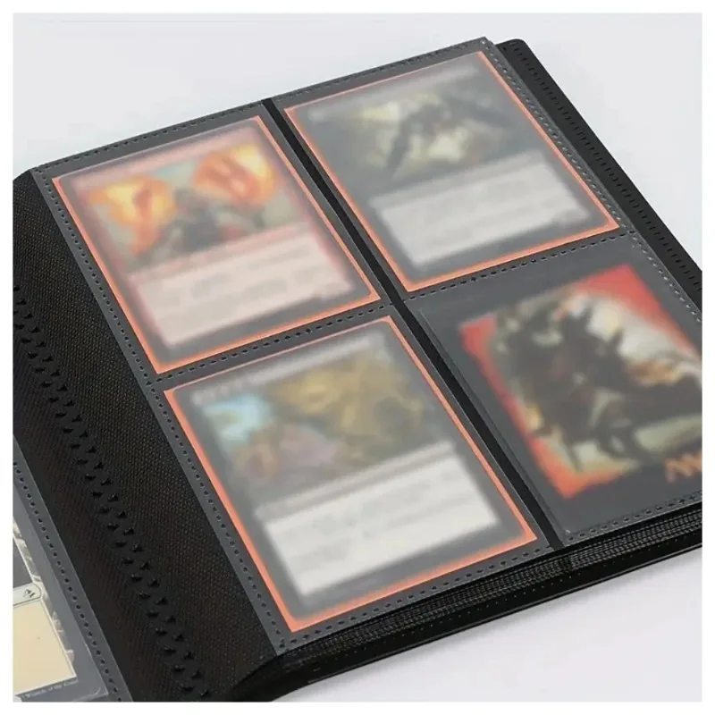 Card Binder 4 Pocket Trading Card Album Display 160 Side Loading Pocket Holder for TCG Yugioh MTG Game Book