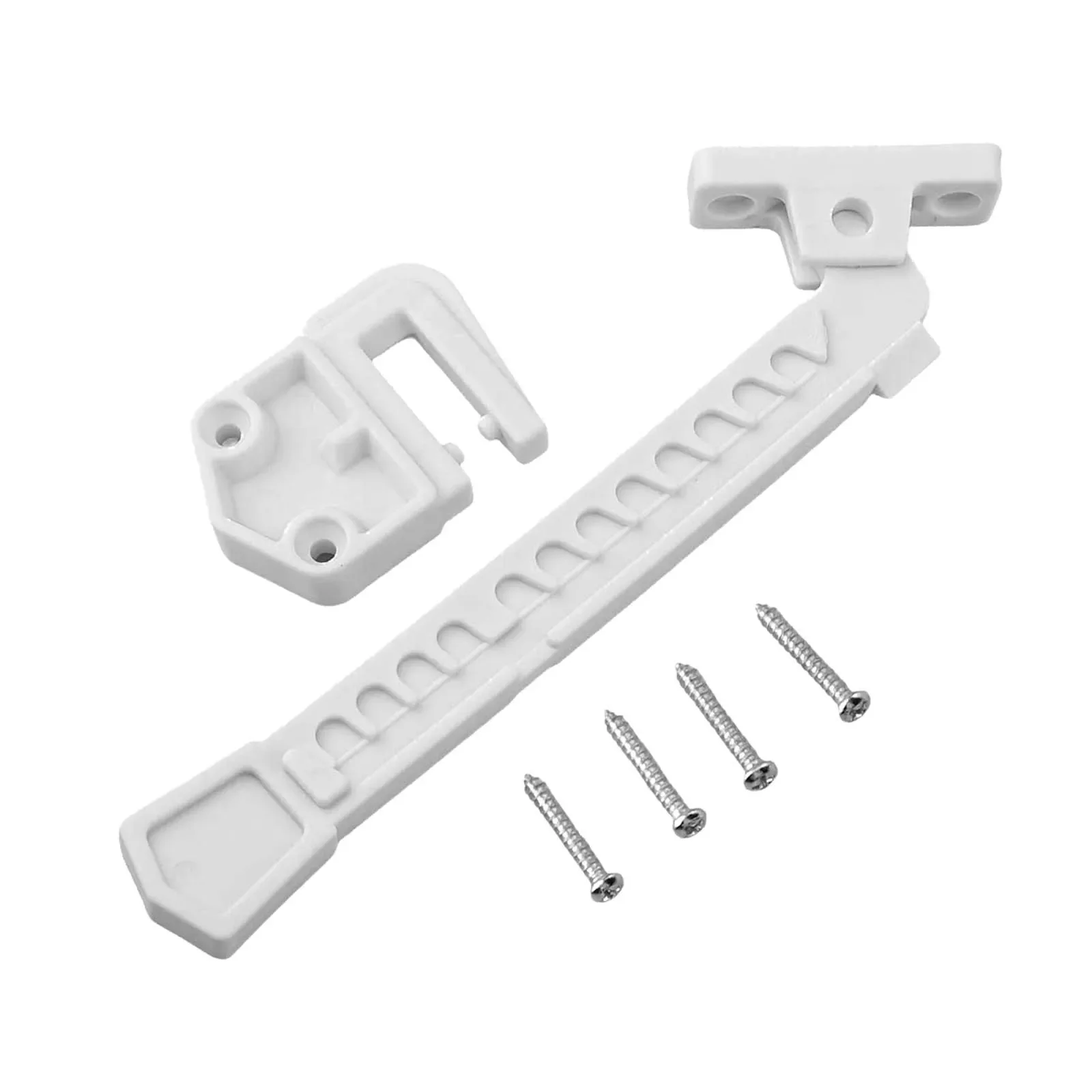 ABS Window Clip With Screw Sash Lock For Aluminum/ Wood/ Composite Baby Child Safety Latch Window Stopper Hardware Accessories