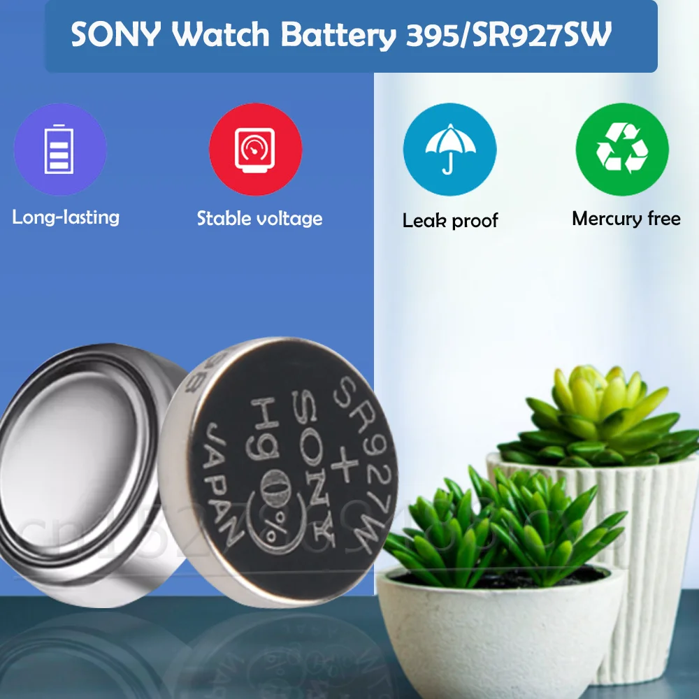 20PCS Original Sony 395 SR927SW SR927W LR927 AG7 399 1.55V Silver Oxide Battery For Watch Toys Car Key Remote Button Coin Cell dyson battery