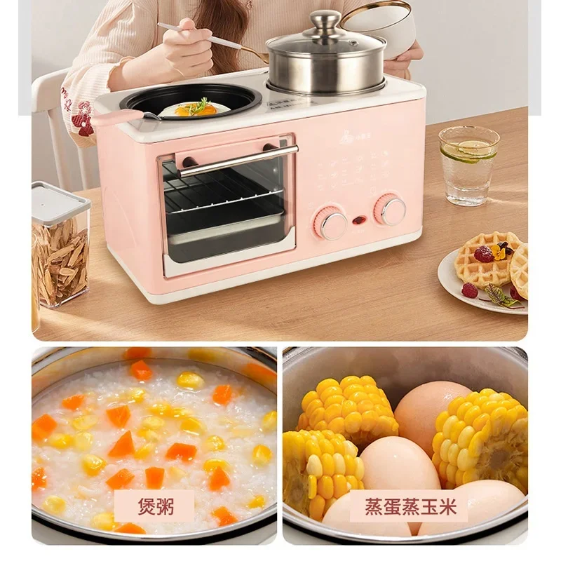 Multi Function Breakfast Maker Machine With Toast Oven Frying Pan Boiler Steamer 4 In 1 Breakfast Machine