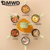 DMWD Electric Rice Cooker 2L Porridge Noodles Soup Cooking Machine Breakfast Maker Mini Skillet Multicooker Hotpot Frying Pan 6