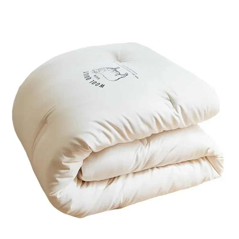 Glutinous cotton Australian wool soybean quilt winter quilt warm and thickened core fiber quilt bed comforter