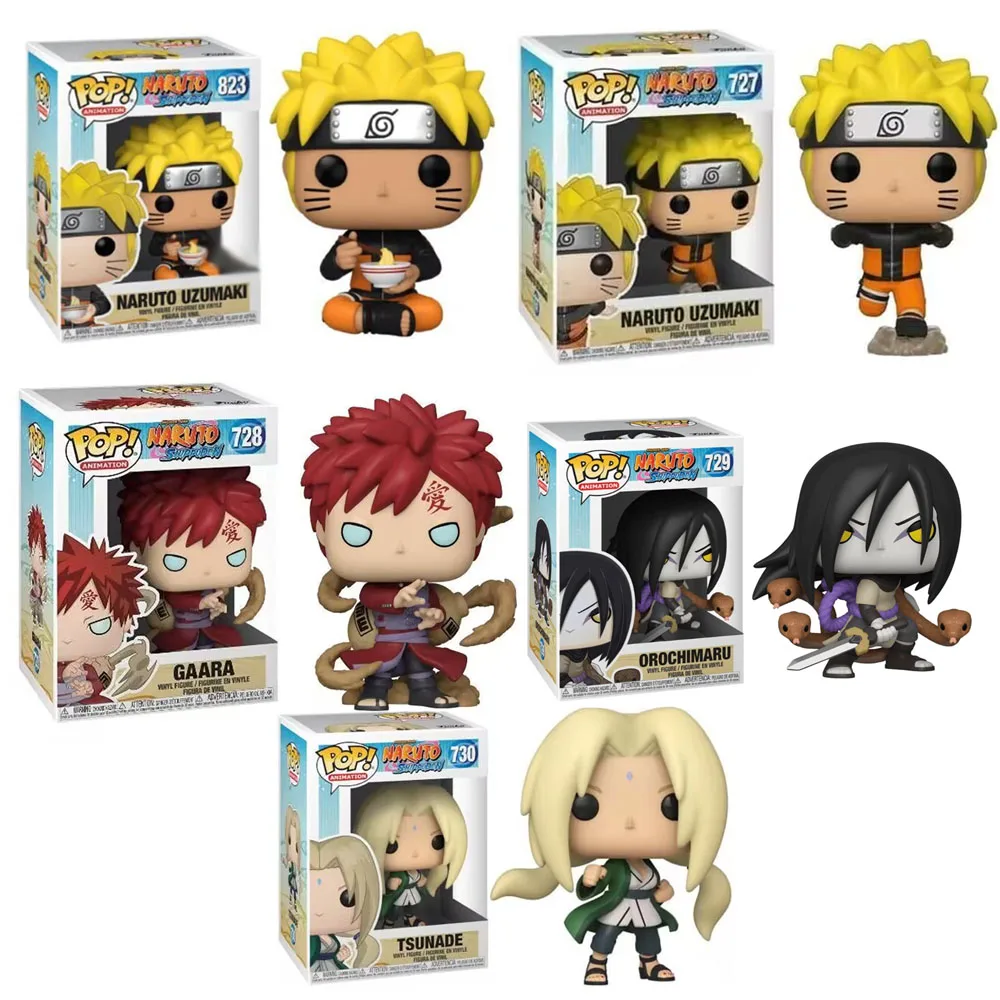 thumbnail image 1 of Figuras de acción de vinilo Funko Pop Animation Gaara #728 Orochimaru #729 Tsunade #730 Naruto Uzumaki #823 #727, juguetes, muñecas, regalos para niños, 1 of 5