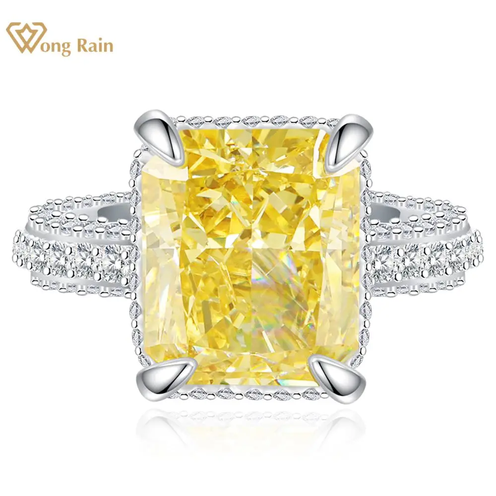 Crushed Ice Moissanite Ring Wedding Engagement Ring Jewelry 925