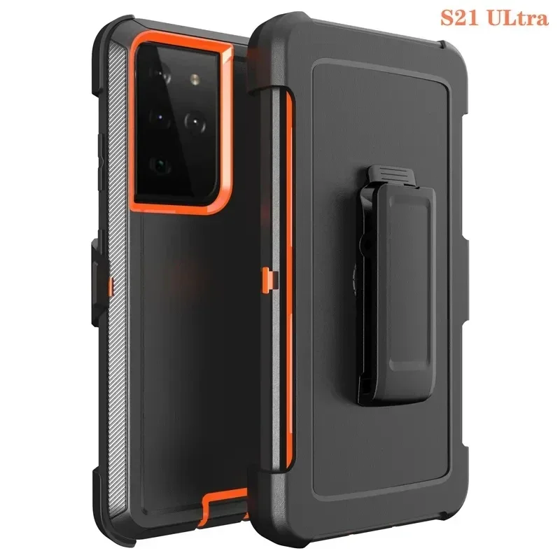 Durable 3-in-1 Armor Case with Rotatable Belt Clip