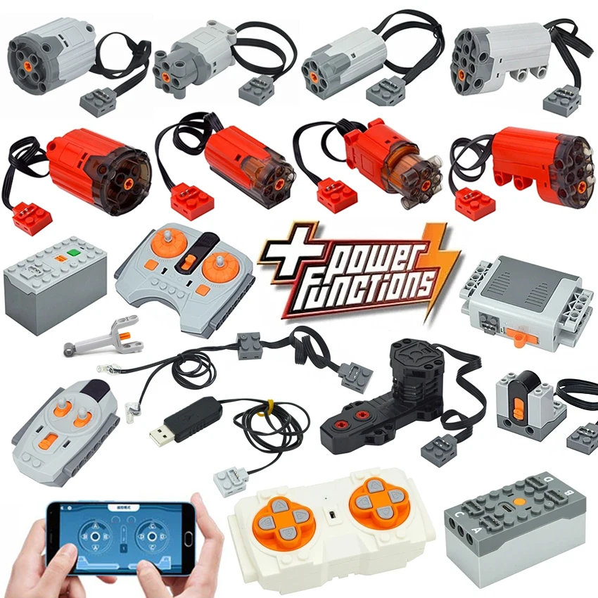 TechnicalMotorPowerFunctionsPartsIRSpeedAPPRemoteControl