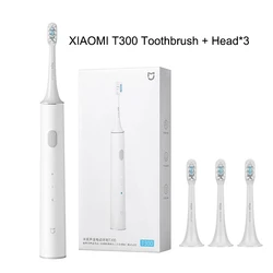 Xiaomi Mijia T300 Smart Sonic Electric Toothbrush - IPX7 Waterproof Ultrasonic Whitening (T300 and head-3)
