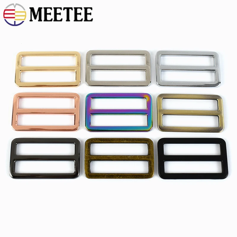 Meetee 금속 조절기 버클, 가방 스트랩 웨빙 스트랩, 신발 벨트 걸쇠 후크,..