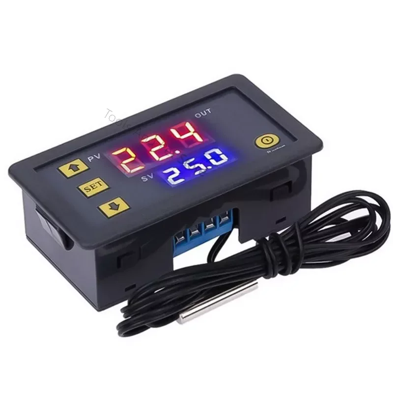 

W3230 Probe line 20A Digital Temperature Control LED Display Thermostat With Heat/Cooling Control Instrument 12V 24V AC110-220V