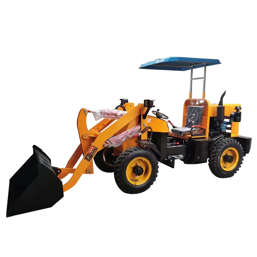

Popular Diesel Agricultural Small Front End Wheel Loader Low Price 500Kg Weight Small Four Wheel Loader For Sale.Customised