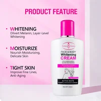 Crème éclaircissante pour le visage et le corps, 120ml, lotion au collagène pour le visage et le corps, améliore la peau foncée, soin nourrissant doux pour la peau foncée pour femmes 3