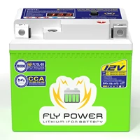 Batterie Lithium pour Démarreur de Moto et Scooter, Stock EU, 4L-BS, 5L-BS, 7A-BS, 9-BS, 160 ~ 350 CCA, 12V, VeFePO4, Hurbike, avec BMS 5