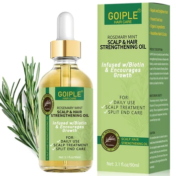 Goiple Rosemary Mint Scalp Care Treatment With Biotin Essential Serum for Nourishing Split End Hair Strengthening Growth Oil