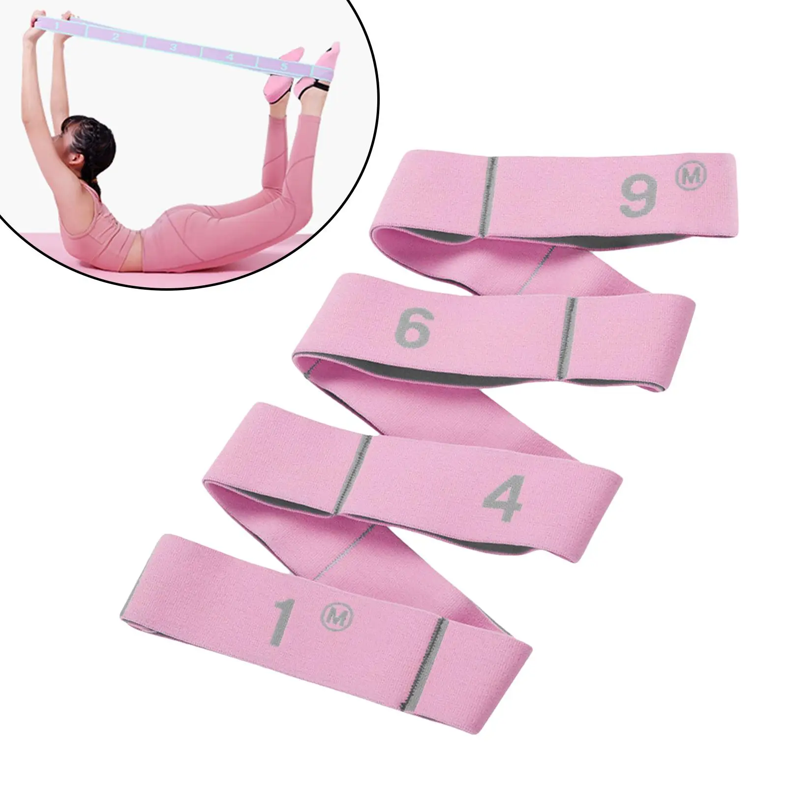 Resistance Band Gym Elastic Yoga Strap Stretch for Women Men Improve Flexibility