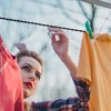 Clothes Drying Line Retractable Indoor Outdoor Clothesline Lanyards Camping Black Portable 2