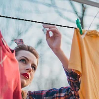 Clothes Drying Line Retractable Indoor Outdoor Clothesline Lanyards Camping Black Portable 2