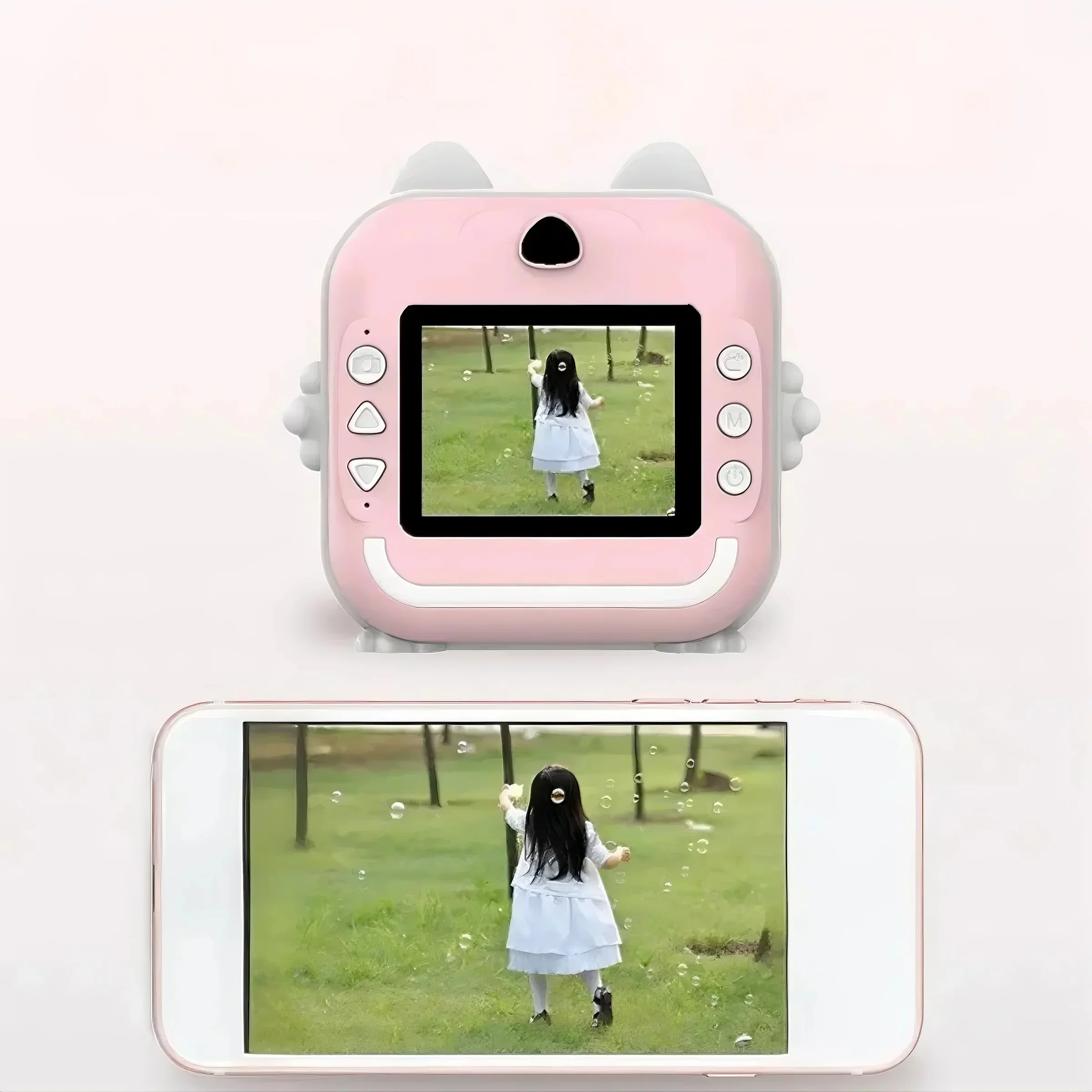 Fotocamera per bambini Stampa istantanea Mini videocamera digitale per bambini Schermo HD APP Connettiti giocattoli per fotocamera digitale per bambini come regalo - immagine 5