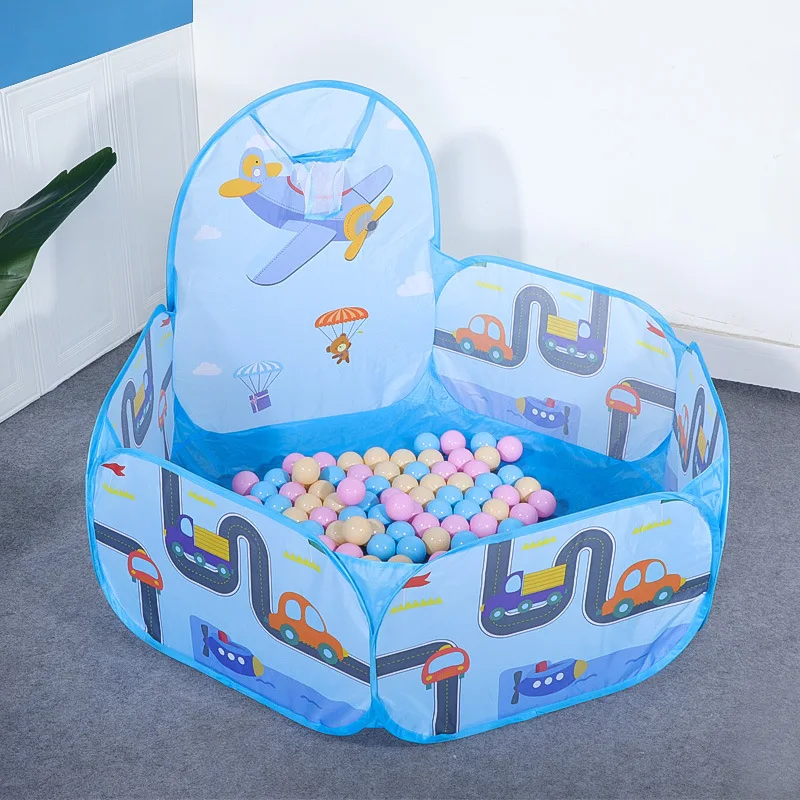 Portable Playpen for Child Playground Kids Tent children Balls Pit Ocean Balls Pool Cartoon Park Camping Dry Pool Xmas Gift 1.2m 3