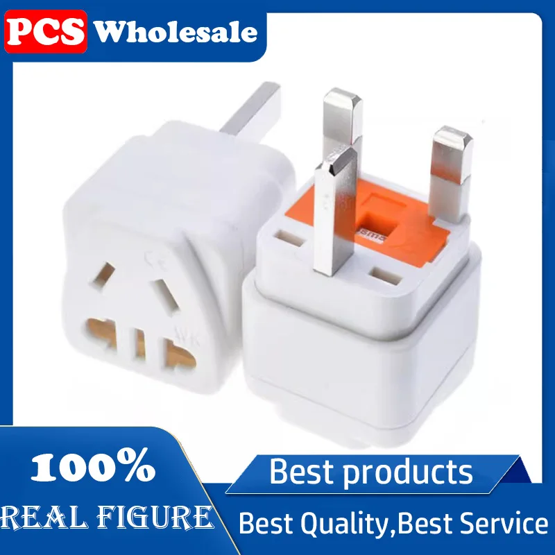 Travel socket converter standard port version 13A built-in fuse two flat three socket plug