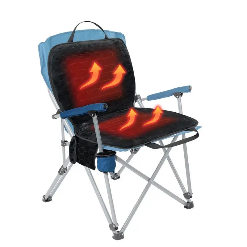 

Heated Camping Chair Pad USB Powered Electrical Seat Cushion Winter Chair Cushion With Electric Push Button Switch For Working