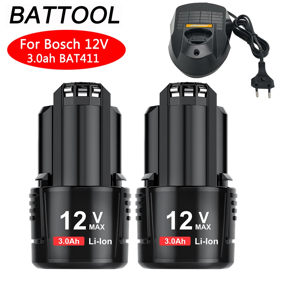 Pack de 2 batteries GBA 12V 3.0Ah + chargeur GAL 12V-40 - BOSCH