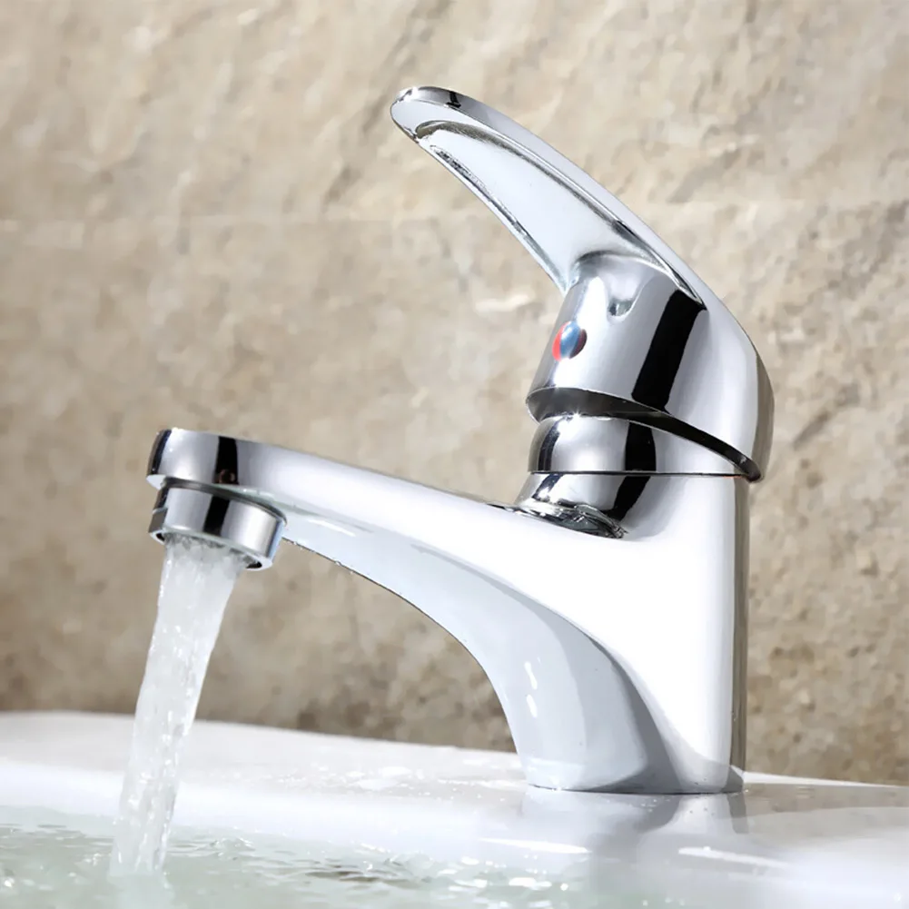 

Bathroom Sink Faucet Single Cold Water Basin Faucest Face Wash Tap Deck Mounted Single Handle Basin Water Taps Mixer