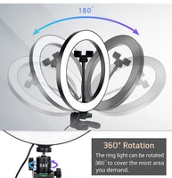 Tripod With LED Ring Light For Phone Tripod Camera Stand Selfie Photography Light LED Lamp Color Photo Studio For YouTube Live - Image 4