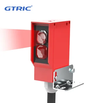 GTRIC 사각 광전 센서, 광학 적외선 스위치, 확산 반사, IP67 방수, 24-220V AC DC 범용, 7m 거리