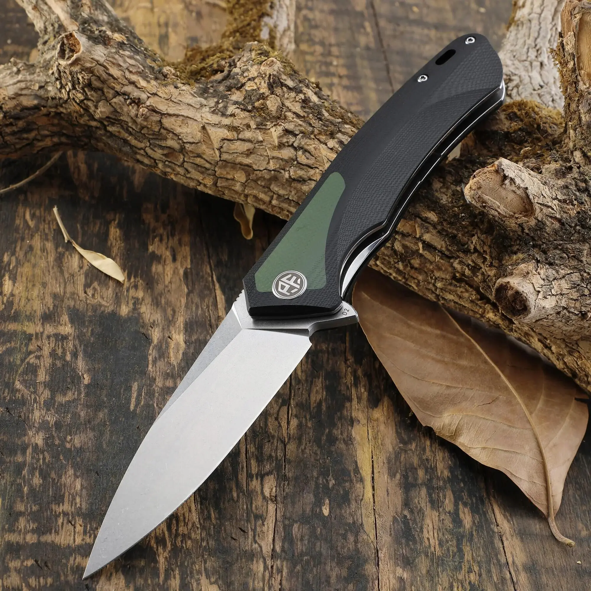 Petrified Fish PF838 Jackknife Folding Knife D2 Steel G10 Handle Pocket Knife Fish Hunting Outdoor EDC Cutting Hand Tools 3