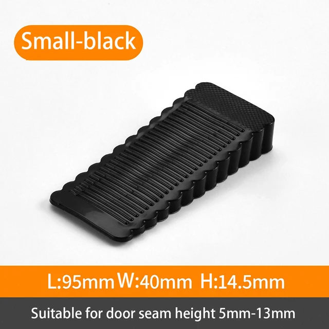 Mute Non-punch Silicone Door Stopper Touch Toilet Wall Absorption Door Plug Anti-bump Door Holder Gear Gate Resistance Door Stop Small Black