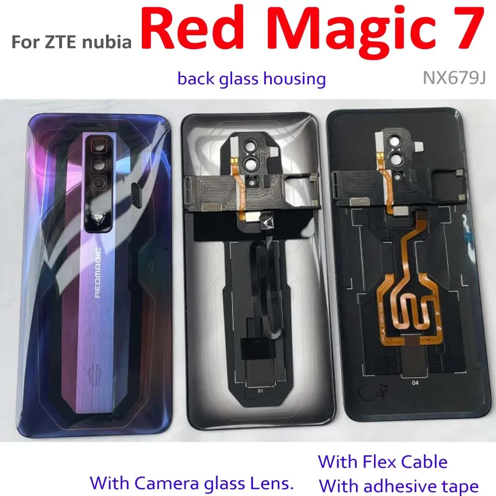 Best AAA+ Back Glass Cover Battery Housing For ZTE Nubia Red Magic