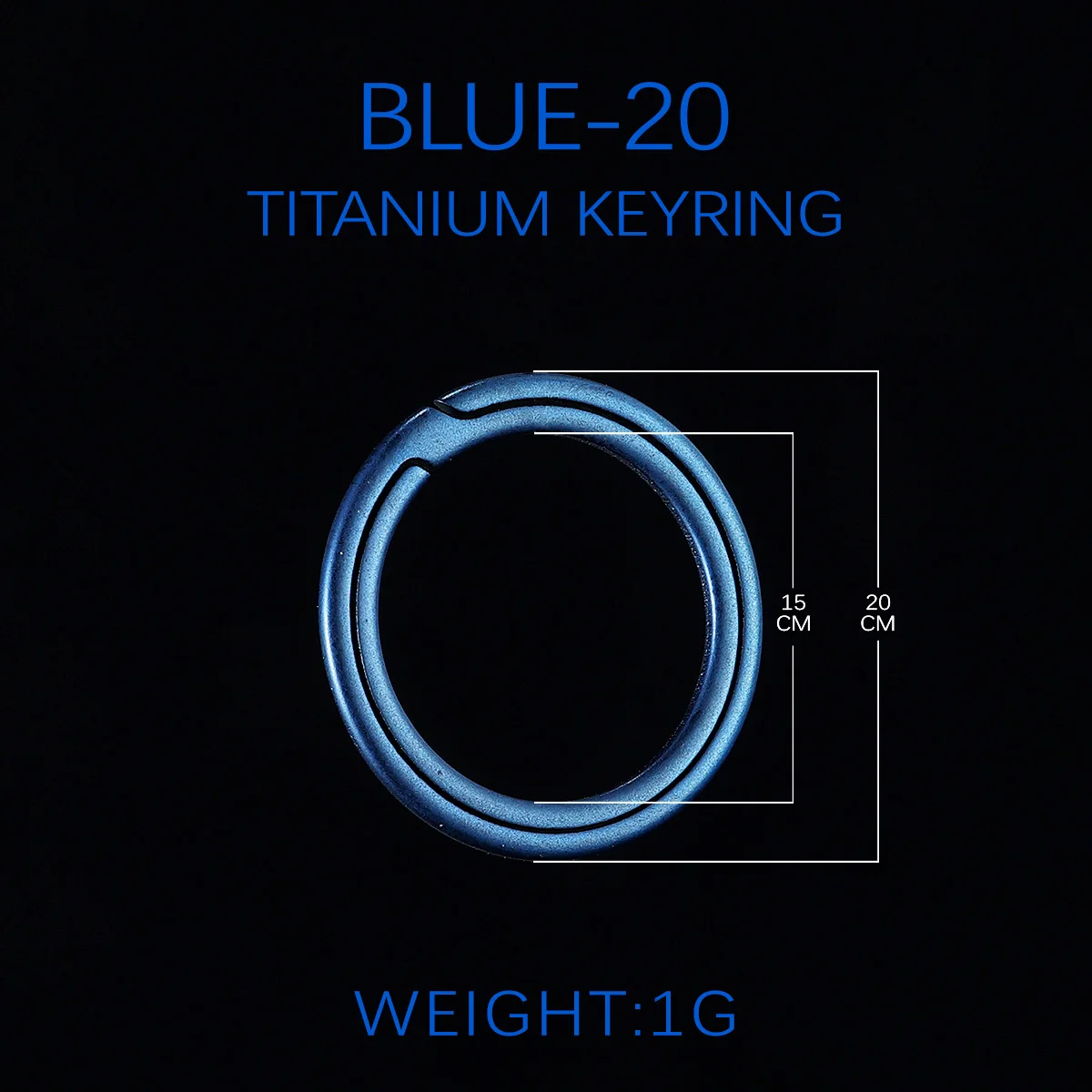 Titanium Super Lightweight Keychain - Sleek and Durable EDC Tool for Car Keys and Accessories