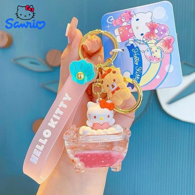 

Sanrio Hello Kitty Cinnamoroll Kuromi My melody cartoon animation keychain pendant exquisite and versatile couple bag decoration