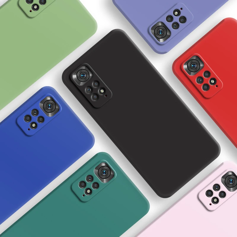For Xiaomi Redmi Note 11 Global Case Redmi Note 9 10 11S 11 Pro Cover New Liquid Silicone Shockproof Bumper Redmi Note 1_voghion.com