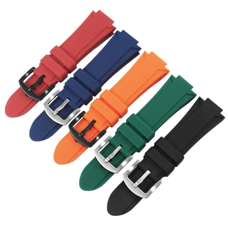 Enhanced Diving Sport Silicone Watch Strap - Modified Convex Rubber Watchband, Men's Waterproof Strap