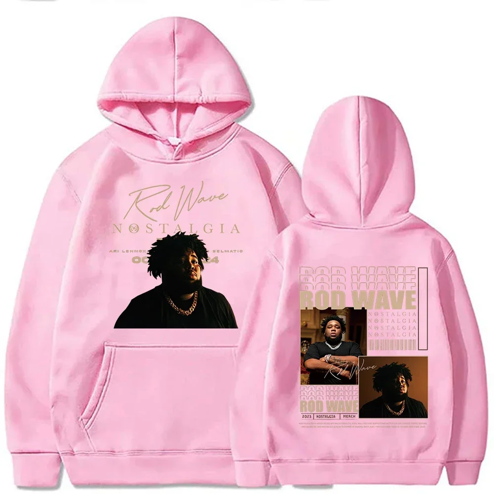 2024 Rod Wave Tour Fashion Casual Nostalgic Hip Hop Music Printed Hoodie Men's and Women's Pullover Fans Luxury Gift Top Hoodie 4