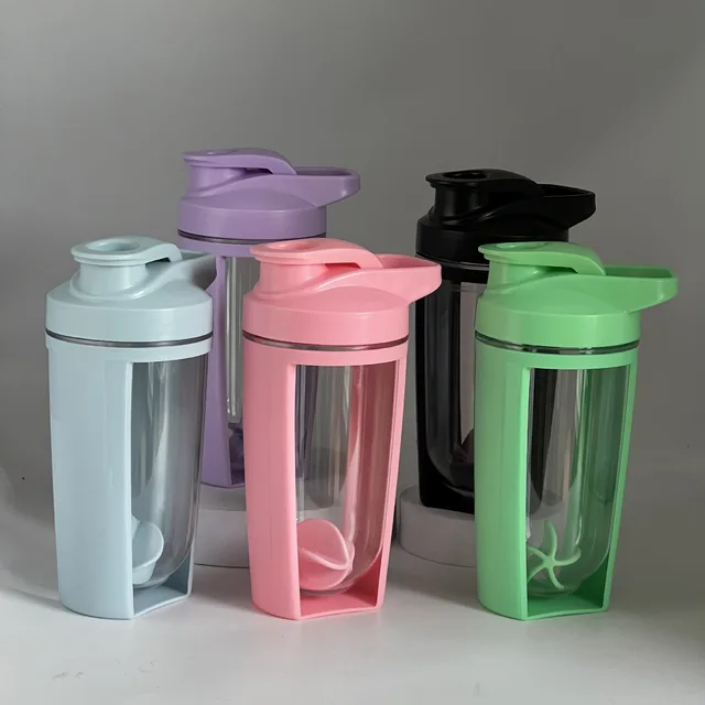 Shaking Cup 500ML Plastic Double - Layer Graduated Durable Leakproof Protein Shake Mixing for Fitness Sports Bottle Water