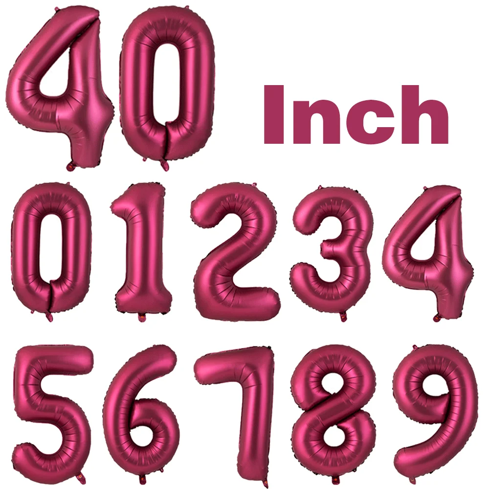 Mehrfarbige Luftballons mit Zahlen und 8 Jahren, 40 Zoll, 0, 1, 2, 3, 4, 5, 6, 7, 8, 9, digitale Luftballons, Geburtstag, Hochzeit, Party-Dekorationen, große Figur, Golobs – Detail 8